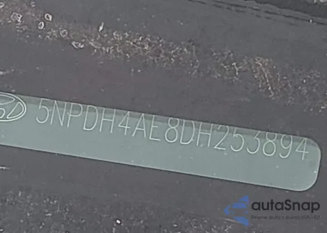 2013 Hyundai Elantra Limited z USA, uszkodzony, nr VIN 5NPDH4AE8DH253894